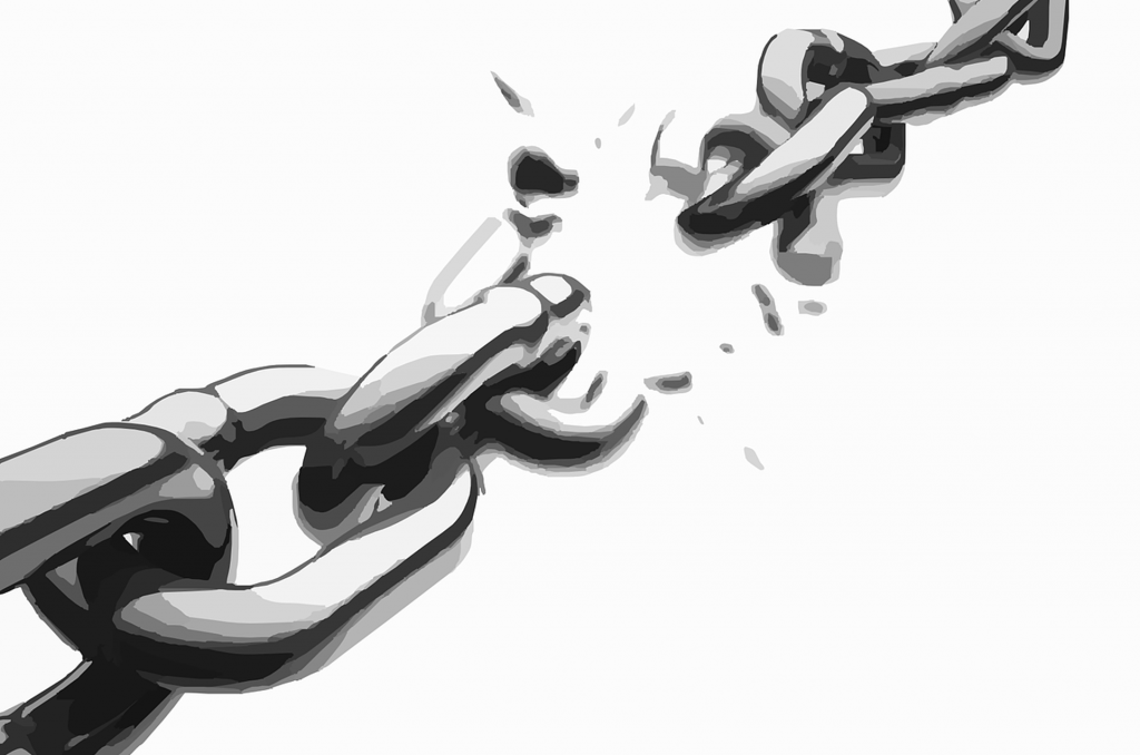broken chain link